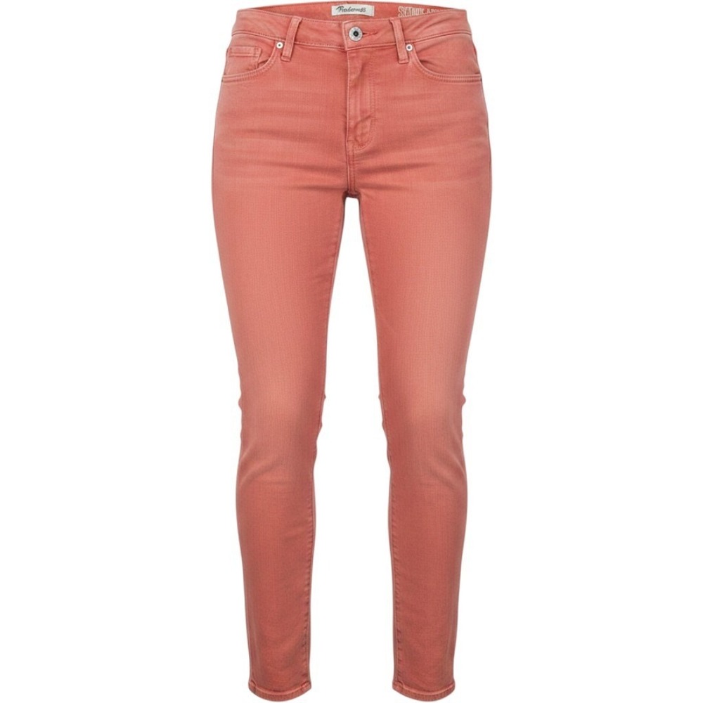 Madewell  Skinny Ankle Jeans Coral Pink Stretch Denim Mid Rise Pants Women 27